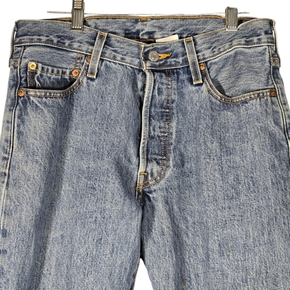 Levi’s 501 Original Fit Jeans 30x32 Medium Wash Button Fly 30W x 32L Like New - Picture 3 of 10